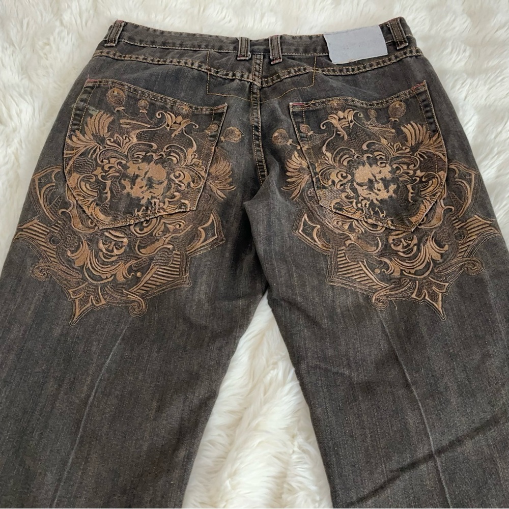 Bare Fox Embroidered Jeans